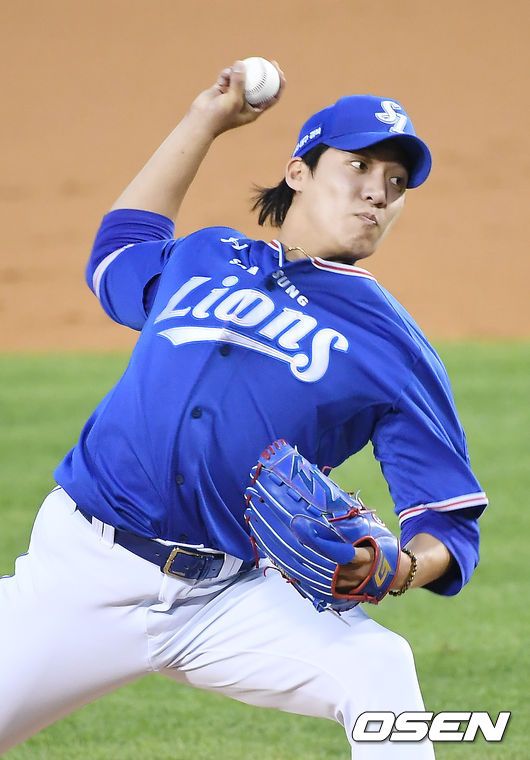 3회말 삼성 원태인이 역투하고 있다. /youngrae@osen.co.kr