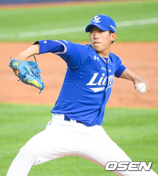 1회말 삼성 선발투수 허윤동이 역투하고 있다. / soul1014@osen.co.kr