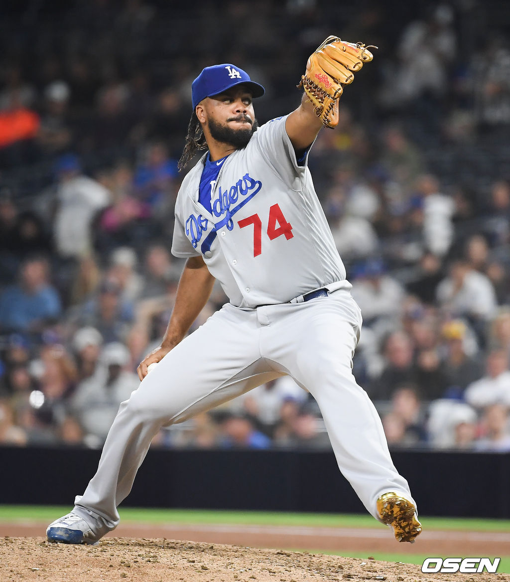9회말 다저스 잰슨이 삼자범퇴로 샌디에이고 공격을 막아내고 있다. / soul1014@osen.co.kr