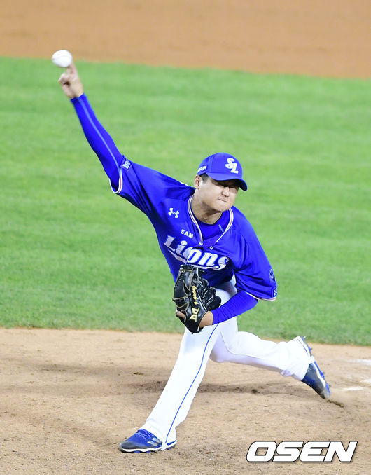 7회말 삼성 최지광이 역투하고 있다. /jpnews@osen.co.kr