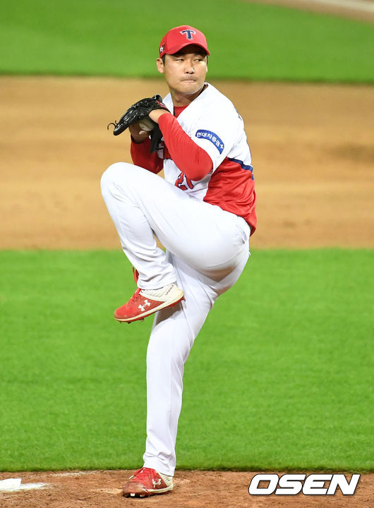 7회초 KT 타선을 상대로 KIA 투수 홍상삼이 힘차게 공을 뿌리고 있다. /dreamer@osen.co.kr