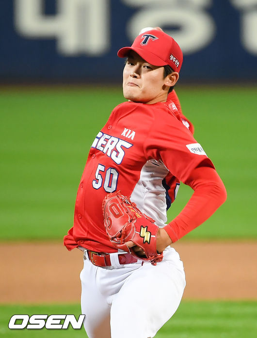7회말 KIA 두번째 투수 김현수가 역투하고 있다 . / soul1014@osen.co.kr