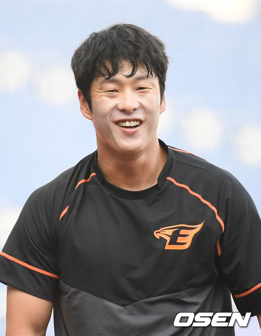 한화 노수광이 미소 짓고 있다. / soul1014@osen.co.kr