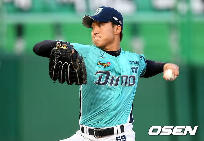 NC 선발투수 구창모가 마운드에 올라 힘차게 공을 뿌리고 있다. /ksl0919@osen.co.kr
