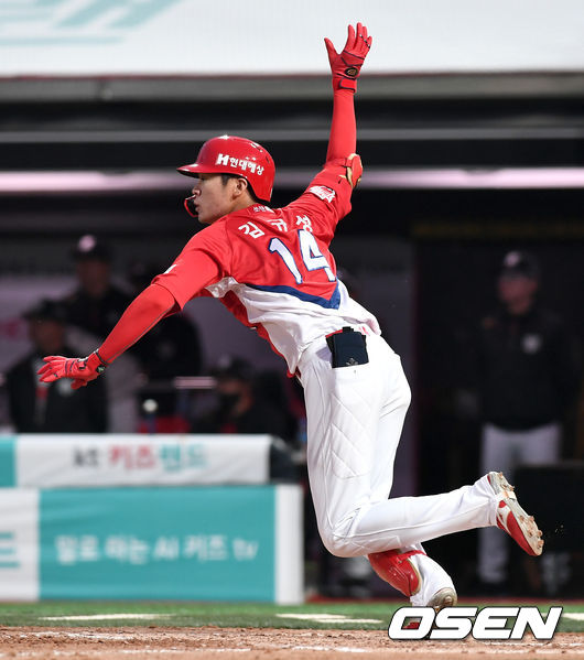 4회초 2사 주자없는 상황 KIA 김규성이 안타를 날리고 있다. / dreamer@osen.co.kr