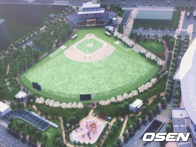 리모델링을 통해 2022년 새롭게 들어서는 신 무등야구장 조감도.