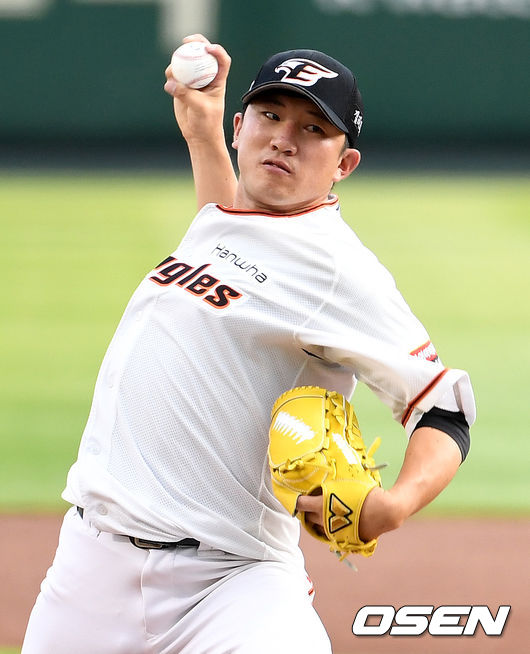 한화 선발 장시환이 힘차게 공을 뿌리고 있다. / dreamer@osen.co.kr