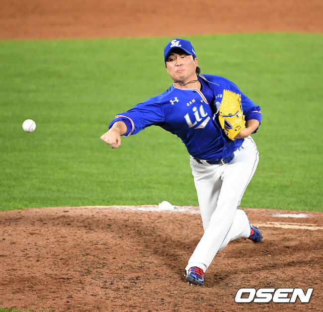 삼성 우규민이 역투하고 있다. /jpnews@osen.co.kr