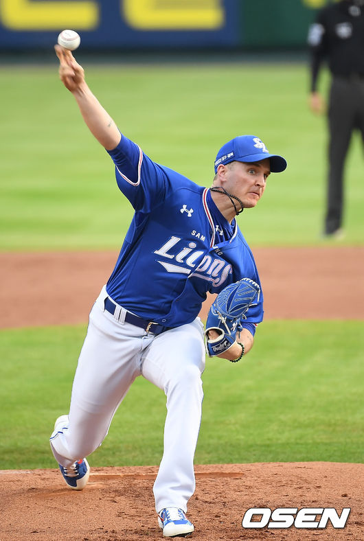 1회말 삼성 뷰캐넌이 역투하고 있다. /youngrae@osen.co.kr 