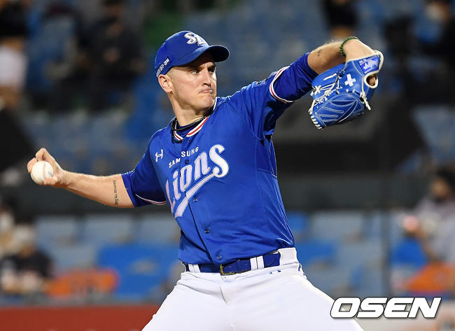 7회말 삼성 뷰캐넌이 역투하고 있다. /youngrae@osen.co.kr 