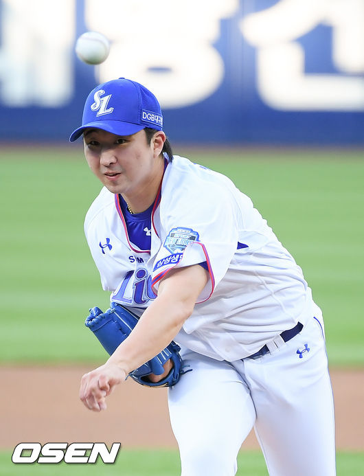 1회초 삼성 선발투수 최채흥이 역투하고 있다. / soul1014@osen.co.kr