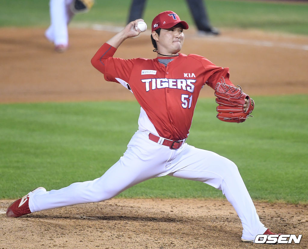 KIA 전상현이 역투하고 있다. /youngrae@osen.co.kr