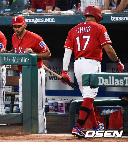 텍사스 우드워드 감독-추신수 / soul1014@osen.co.kr