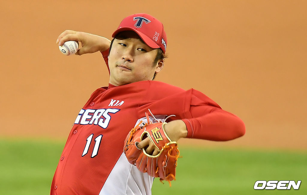 1회말 KIA 이민우가 역투하고 있다. /youngrae@osen.co.kr