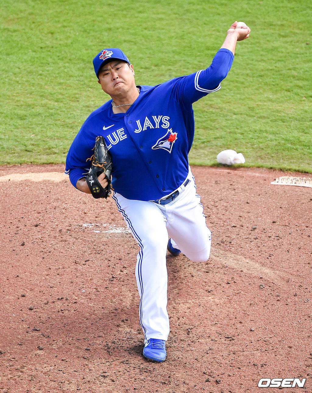 토론토 선발투수 류현진이 역투하고 있다. /soul1014@osen.co.kr