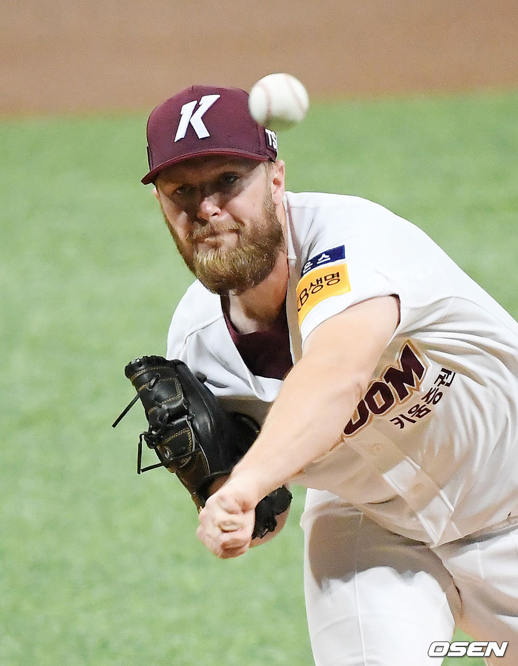 키움 선발 요키시가 마운드 위에서 힘차게 공을 뿌리고 있다. /rumi@osen.co.kr