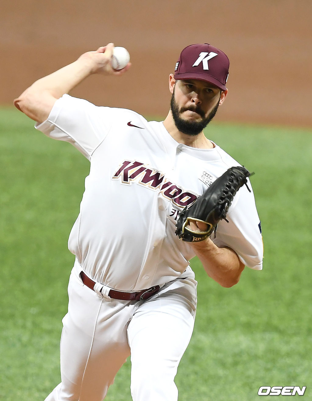 키움 브리검이 역투하고 있다. /youngrae@osen.co.kr 