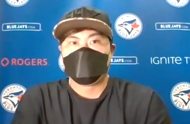 [사진] 류현진 /MLB 화상 인터뷰