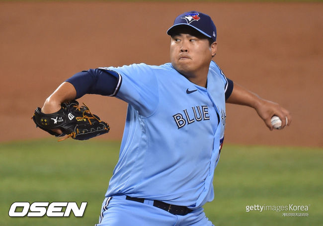 [사진] 토론토 '에이스' 류현진은 3일(한국시간) 마이애미전에서 시즌 3승째를 거뒀다. ⓒGettyimages(무단전재 및 재배포 금지)