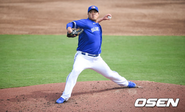 토론토 선발투수 류현진이 역투하고 있다. /soul1014@osen.co.kr