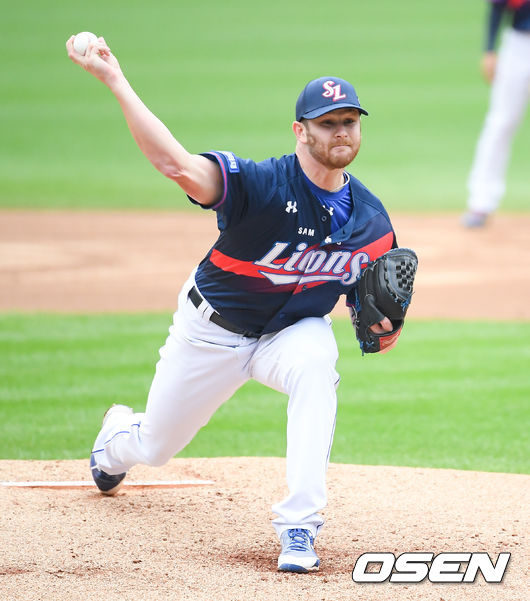 6일 오후 대구라이온즈파크에서 KBO리그 삼성 라이온즈와 NC 다이노스의 경기가 진행됐다.1회초 삼성 선발투수 라이블리가 역투하고 있다. / soul1014@osen.co.kr