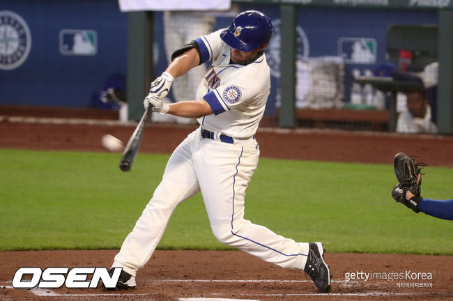 [사진] 카일 시거가 통산 1256안타로 시애틀 구단 최다안타 4위에 이름을 올렸다.ⓒGettyimages(무단전재 및 재배포 금지)