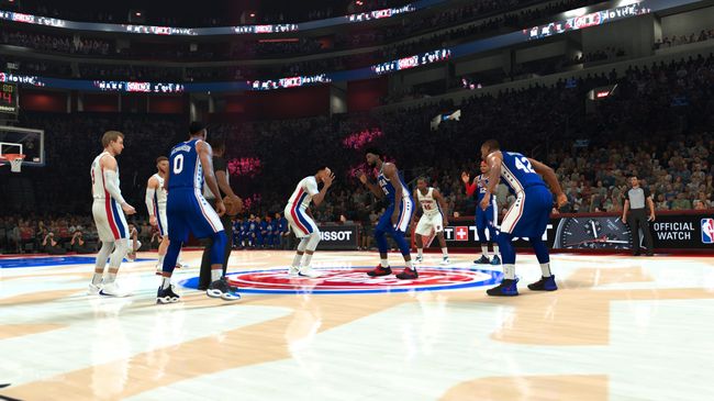 실제 경기 장면.