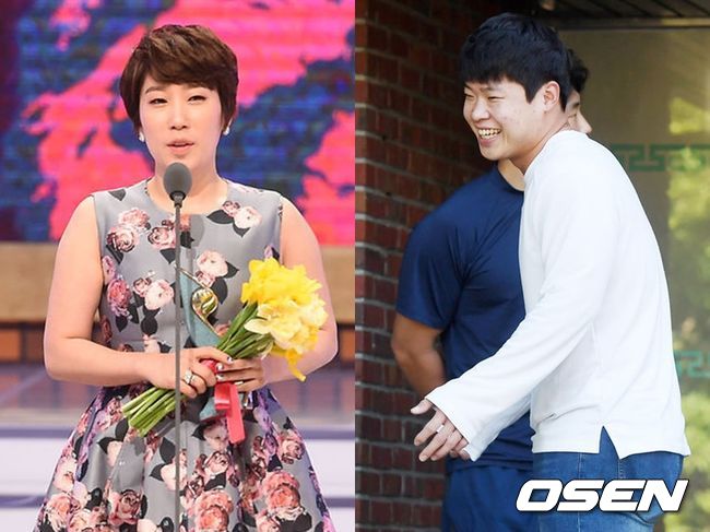 개그우먼 김영희(왼쪽)와 야구 선수 출신 윤승열이 결혼한다. OSEN DB