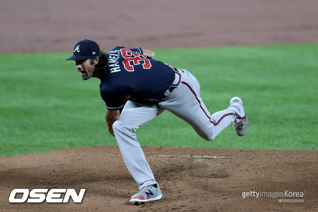[사진] 애틀랜타 브레이브스 콜 해멀스. ⓒGettyimages(무단전재 및 재배포 금지)
