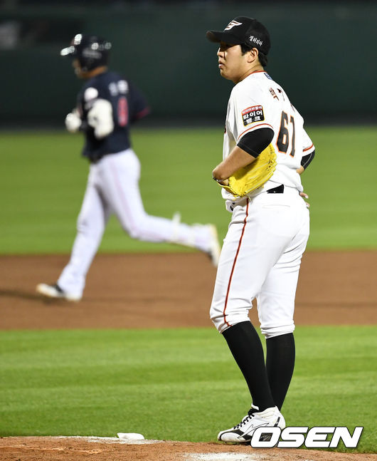 한화 투수 박상원이 아쉬워하고 있다. / dreamer@osen.co.kr