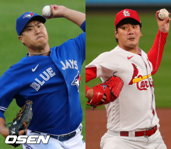 [사진] 류현진-김광현 /ⓒGettyimages(무단전재 및 재배포 금지)