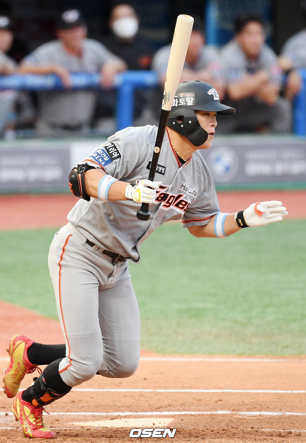 2회초를 1사 주자 만루 한화 노수광이 1루수 왼쪽 내야 1타점 적시타를 날리고 있다./ rumi@osen.co.kr