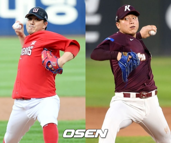 [사진] SK 조영우(좌)-키움 이승호(우) / OSEN DB
