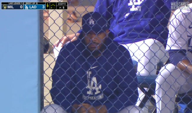 [사진] 9회초 불펜을 지킨 잰슨 /MLB TV 중계화면 캡처