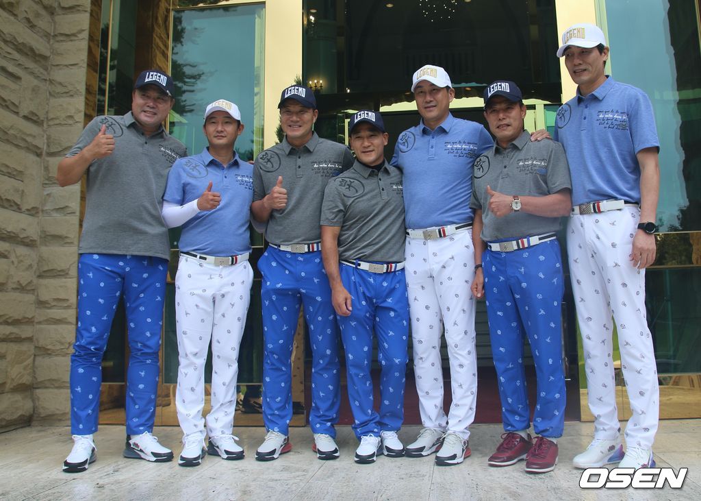 '레전드 빅매치 시즌6'에 출전한 양준혁(왼쪽부터)과 스포츠 '레전드'들.