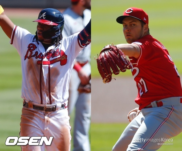 [사진] 로날드 아쿠나 주니어(좌)-트레버 바우어(우) ⓒGettyimages(무단전재 및 재배포 금지)