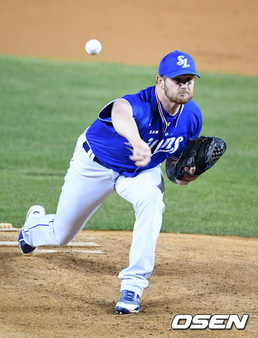 1회말 삼성 라이블리가 역투하고 있다. /jpnews@osen.co.kr