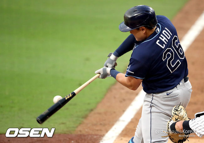 [사진] 탬파베이 최지만. ⓒGettyimages(무단전재 및 재배포 금지)