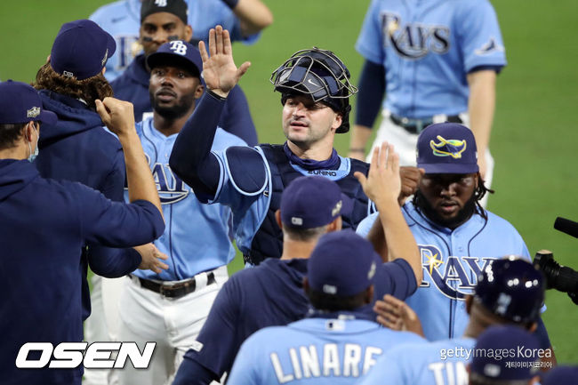 [사진] 탬파베이가 휴스턴과 아메리칸리그 챔피언십 시리즈 1차전에서 승리를 거뒀다.ⓒGettyimages(무단전재 및 재배포 금지)