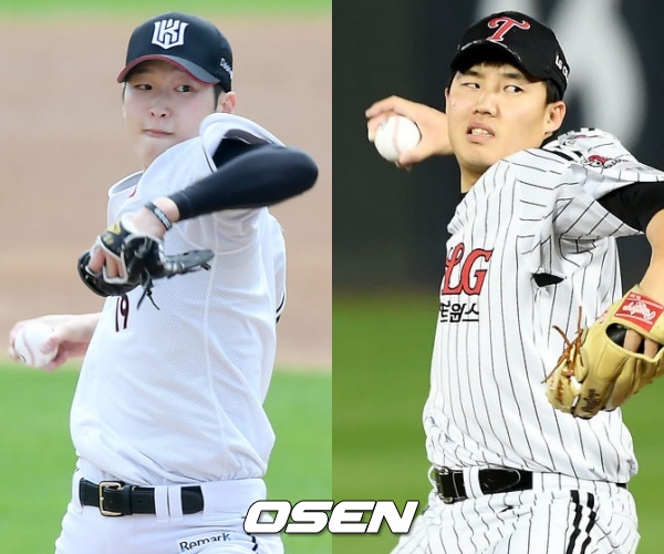 [사진] KT 배제성(좌)-LG 임찬규(우)/ OSEN DB