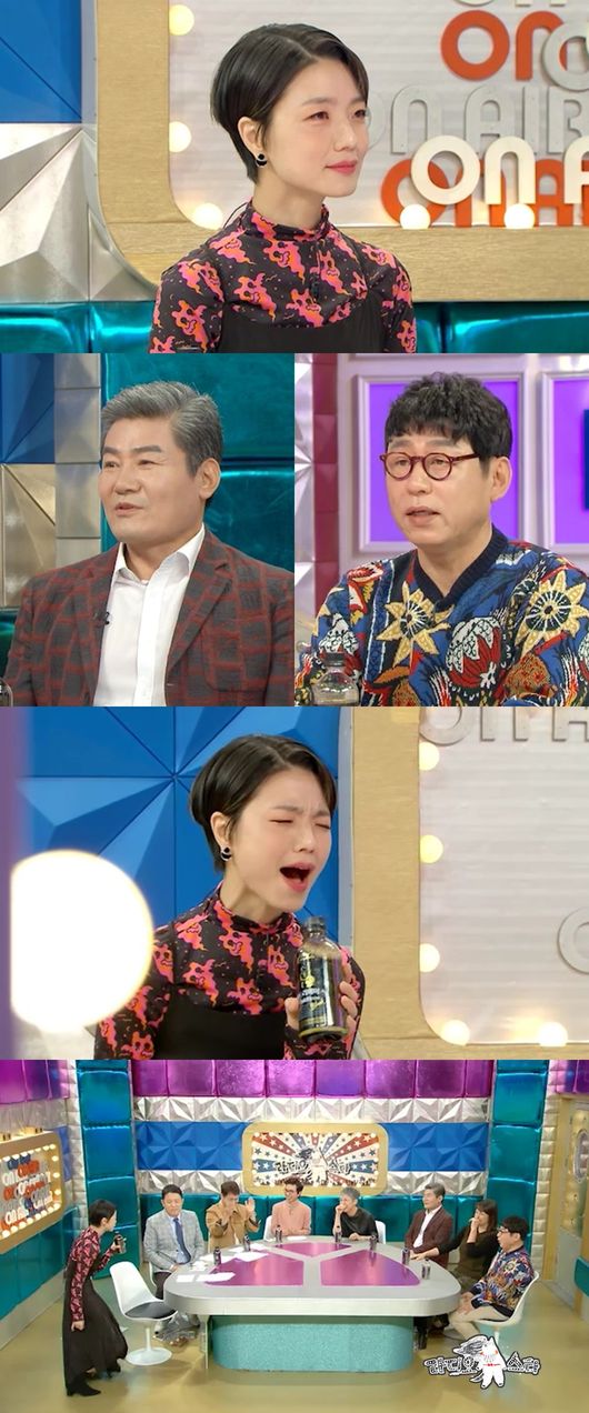 [사진=MBC 제공] '라디오스타'에서 진성과 이건우가 안영미의 트로트 에로송 도전에 당황한다.