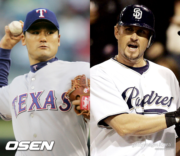 [사진] 박찬호-필 네빈 /ⓒGettyimages(무단전재 및 재배포 금지)