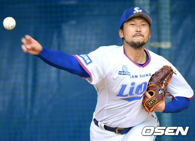 삼성 권오준이 불펜 피칭을 하고 있다. /dreamer@osen.co.kr