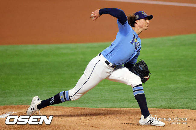 [사진] 탬파베이 100마일 투수 타일러 글라스노우. ⓒGettyimages(무단전재 및 재배포 금지)