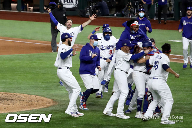 [사진] LA 다저스 선수단. ⓒGettyimages(무단전재 및 재배포 금지)