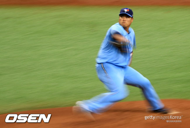 [사진] 토론토 '에이스' 류현진. ⓒGettyimages(무단전재 및 재배포 금지)