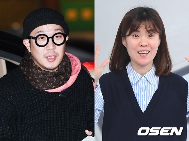 가수 하하(왼쪽)가 故 박지선을 추모하는 글을 올렸다 뭇매를 맞았다. OSEN DB