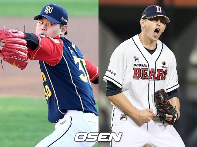 [사진] KT 소형준(왼쪽), 두산 플렉센 / OSEN DB