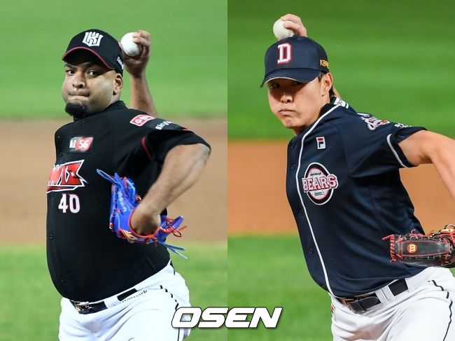 [사진] KT 데스파이네(왼쪽), 두산 최원준. / OSEN DB