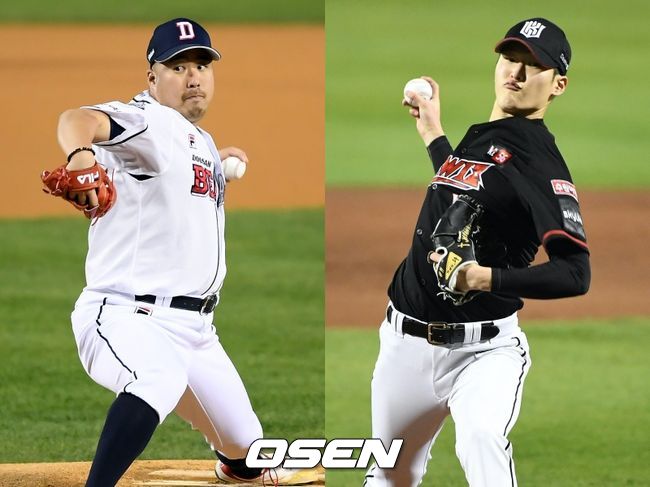 [사진] 두산 유희관(왼쪽), KT 배제성 / OSEN DB